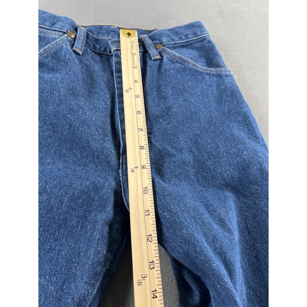Vintage Wrangler USA Made Jeans Women Jrs. Size 1 x 32 High Rise Straight Leg - Picture 11 of 12